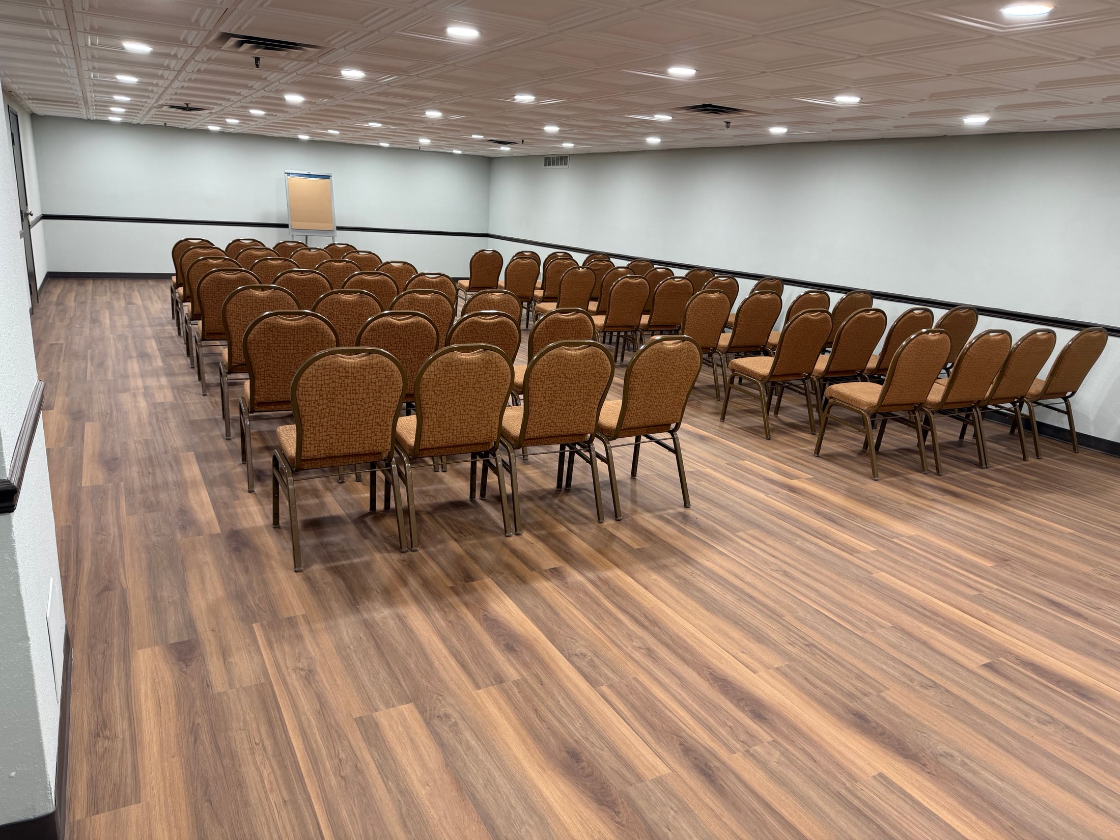 Wingate room arranged for a seminar